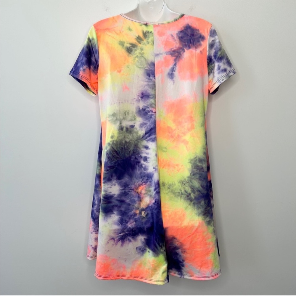 HEIMISH USA Tie Dye Skater Dress Size Small Colorful - Picture 3 of 6